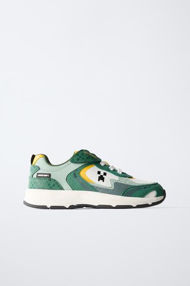 MINECRAFT © MOJANG AB. ™ TRAINERS - Green by Zara