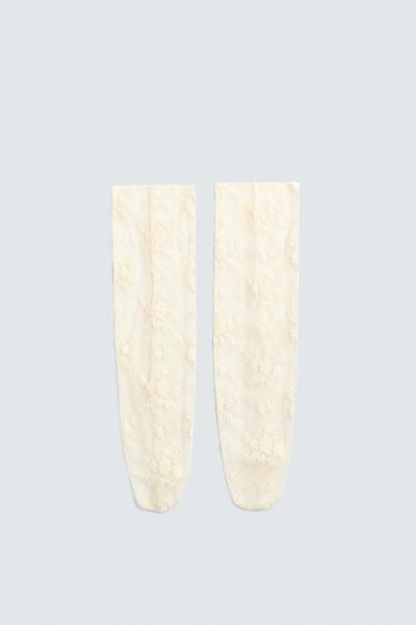 FLORAL LACE SOCKS HARRY LAMBERT FOR ZARA X DISNEY - Ecru by Zara