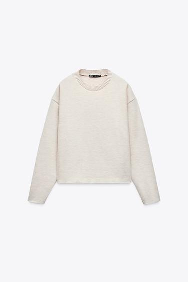 SOFT SWEATER - Beige marl by Zara
