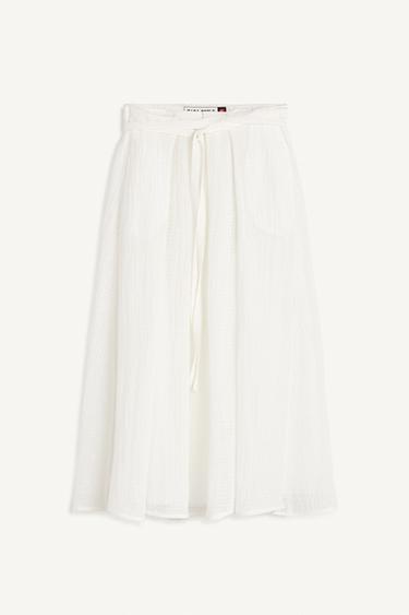 PLTD BLT SKRT - Oyster-white by Zara