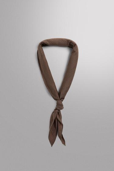 WOOL BLEND BANDANA - Sand by Zara