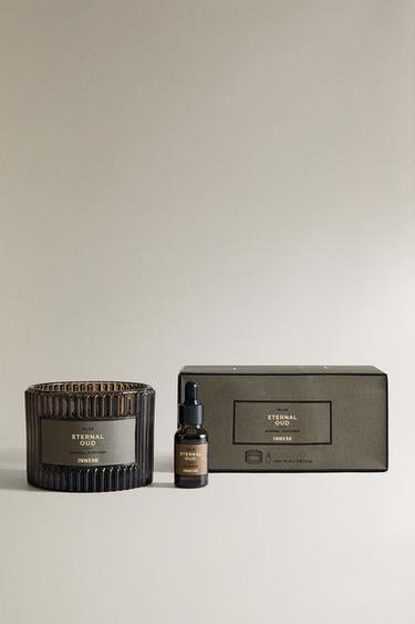 ETERNAL OUD VOLCANIC STONE DIFFUSER - Brown marl by Zara - Image 0