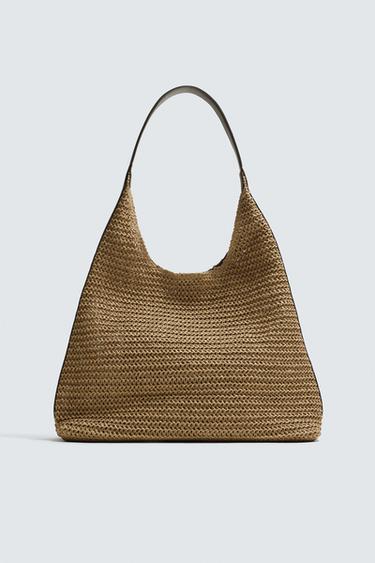 BRAIDED TOTE BAG - Ecru White by Zara