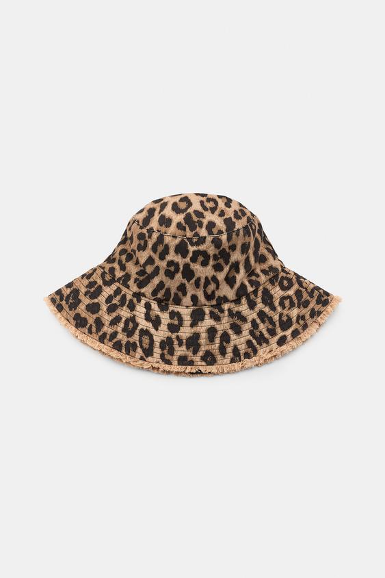 ANIMAL PRINT BUCKET HAT - Leopard by Zara - Image 0