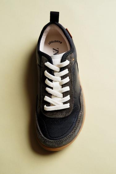 LEATHER BAREFOOT TRAINERS - Black by Zara