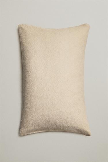 COTTON JACQUARD CUSHION COVER - Light beige by Zara