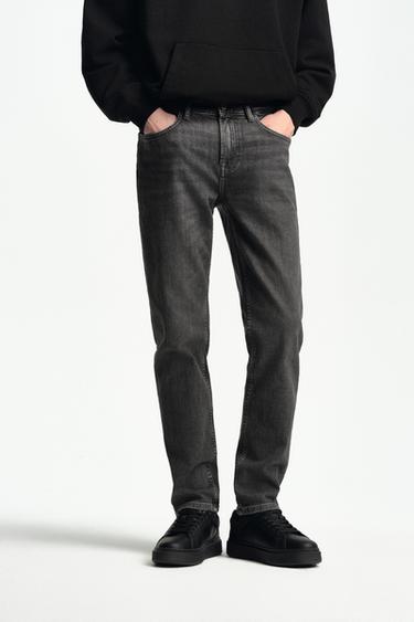 BASIC SLIM FIT JEANS - Grey by Zara