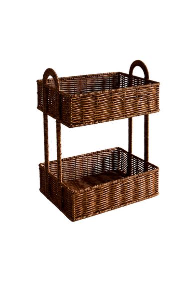 RECYCLED PLASTIC STORAGE UNIT - Brown by Zara