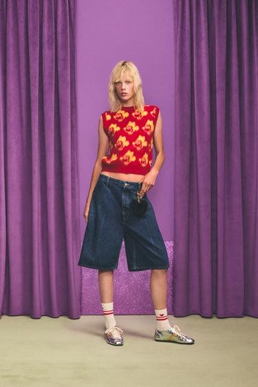 MICKEY BRUSHED KNIT VEST HARRY LAMBERT FOR ZARA X DISNEY - Red by Zara