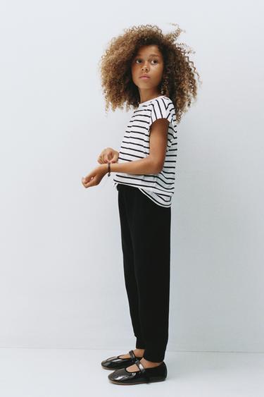 KNITTED JOGGER TROUSERS - Black by Zara
