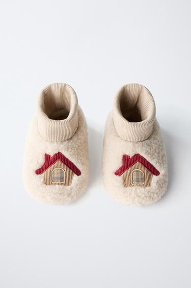 DETAIL SLIPPERS - Ecru White by Zara