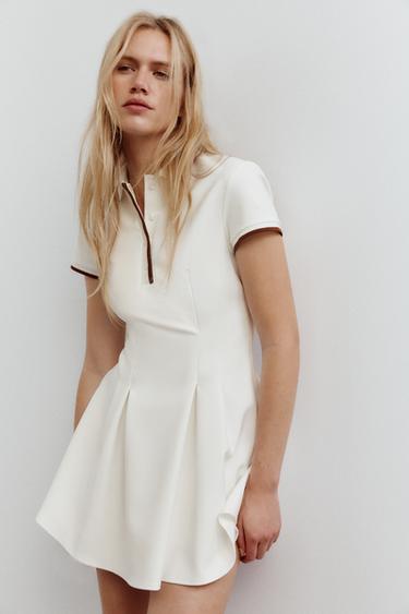 RIBBED SHORT DRESS - White by Zara - Image 0