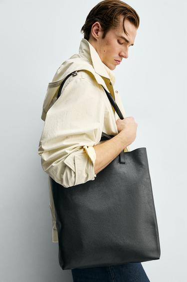LIMITED EDITION LEATHER TOTE BAG - Black by Zara - Image 0