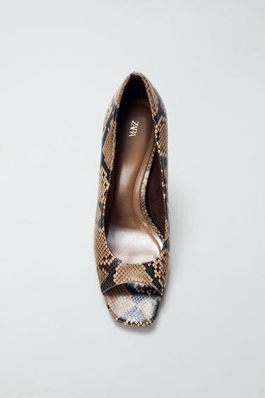ANIMAL PRINT OPEN TOE SHOES - Multicoloured by Zara