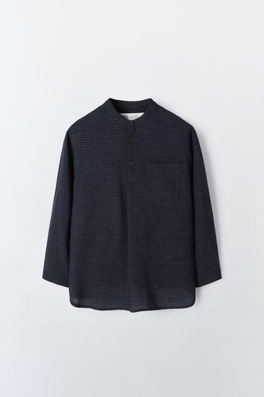 CHECK SHIRT - Blue / Grey by Zara