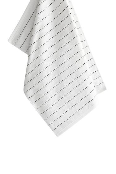 COTTON TERRY TEA TOWEL - Ecru by Zara