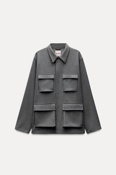 SUIT BLAZER WITH POCKETS X AO YES - Grey by Zara