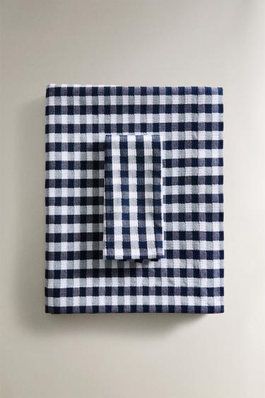 GINGHAM TABLECLOTH - Blue by Zara
