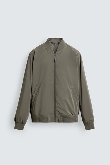 TECHNICAL BOMBER JACKET - Mink by Zara