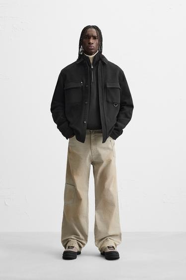 OVERSHIRT WITH POCKETS - Black by Zara - Image 0