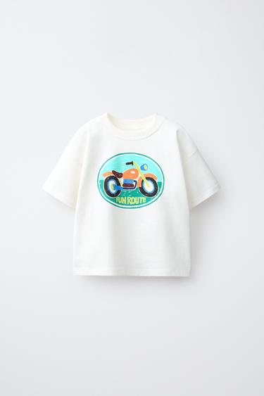 PRINTED T-SHIRT - White by Zara