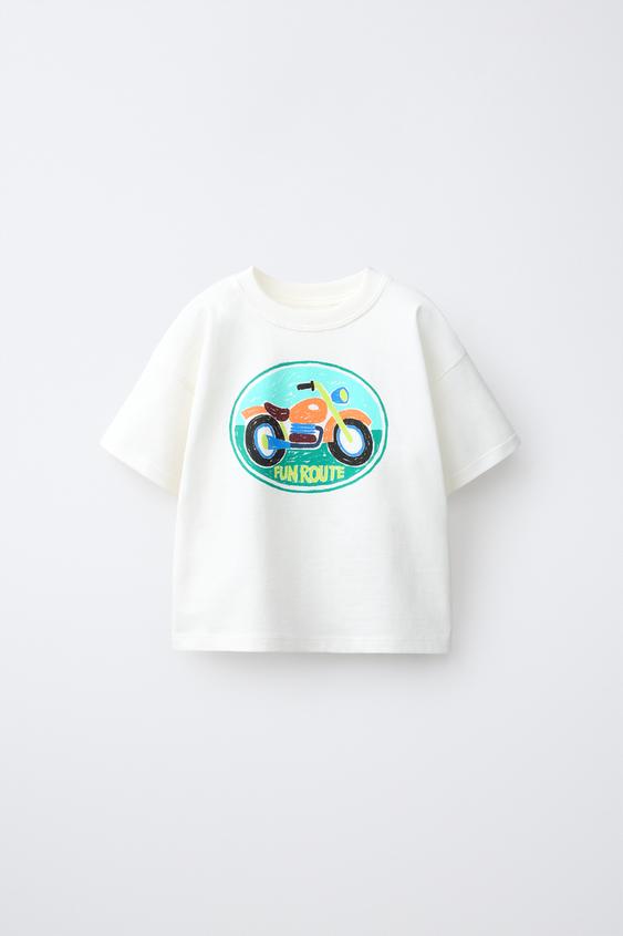 PRINTED T-SHIRT - White by Zara - Image 0