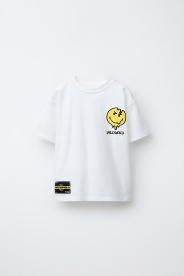 SMILEYWORLD ® PRINT T-SHIRT - Oyster-white by Zara - Image 0