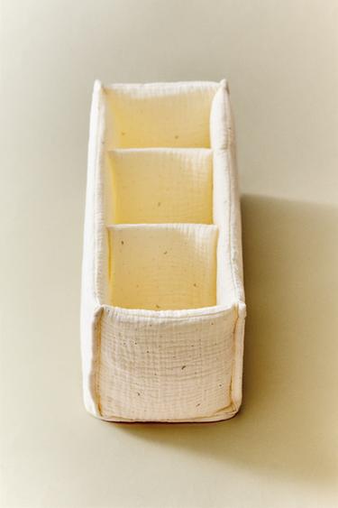 CHILDREN'S MOON NAPPY CADDY - Taupe grey by Zara