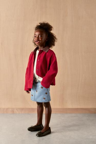 BEAR PRINT DENIM SKIRT - Blue by Zara