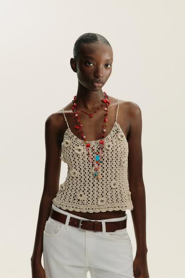 PACK OF 3 CORD HEART CHARM NECKLACES - Red by Zara