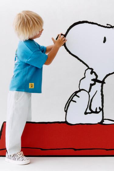 SNOOPY PEANUTS™ T-SHIRT - Light blue by Zara