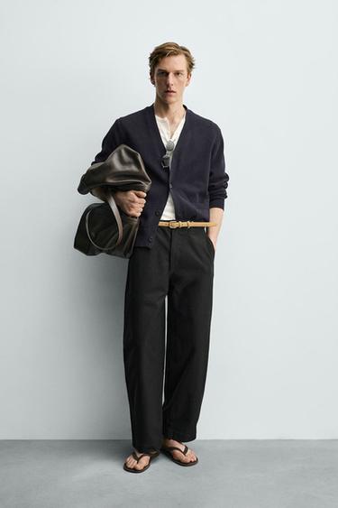 BALLOON FIT TROUSERS - Black by Zara