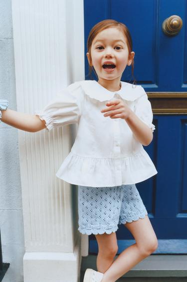 PETER PAN COLLAR SHIRT - White by Zara