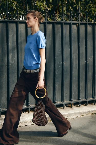 BRAIDED BAG WITH METAL HANDLE - Multicoloured by Zara - Image 0
