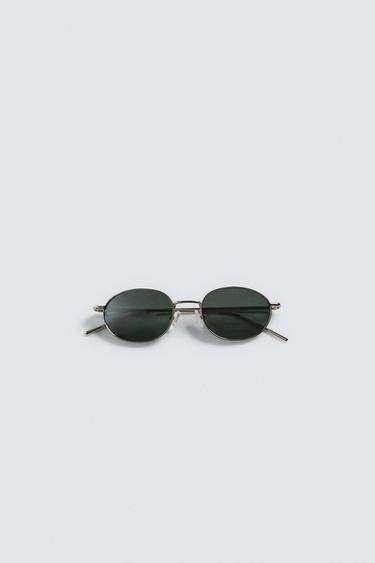 OVAL SUNGLASSES - Silver by Zara