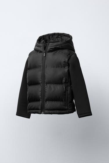 QUILTED CONTRAST JACKET - Black by Zara