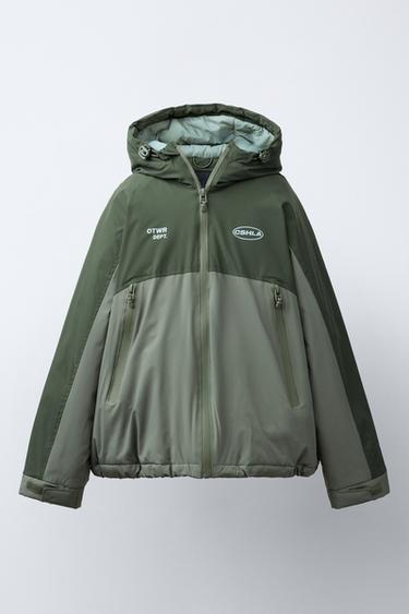 PADDED ZIP-UP JACKET - Khaki by Zara