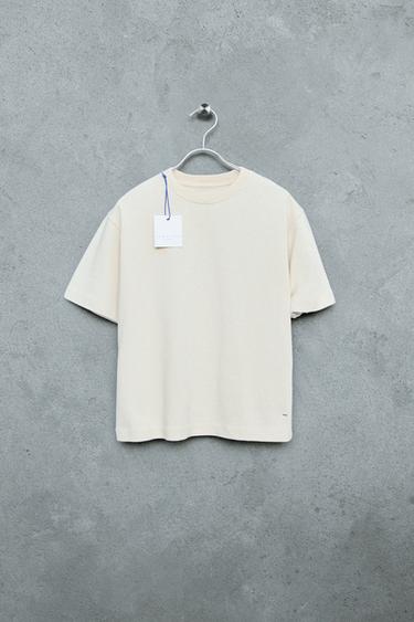 STORIESZ - HEAVYWEIGHT PLAIN T-SHIRT - Ecru by Zara
