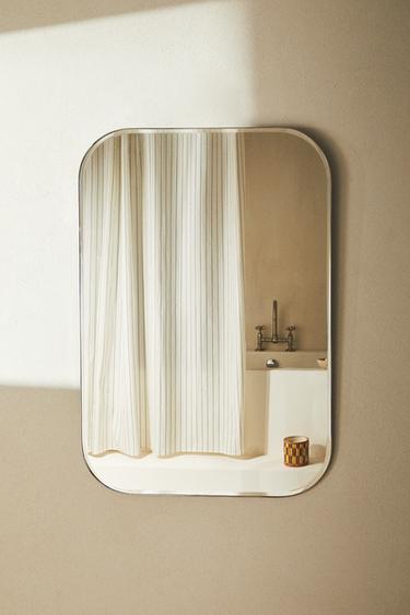 WALL MIRROR WITH ROUND FRAME - Matte silver by Zara