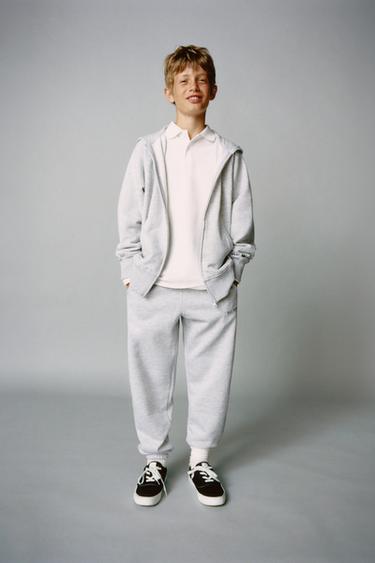 TEXT JOGGERS - Grey marl by Zara
