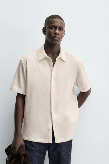 COMFORT TEXTURED SHIRT - Ecru by Zara