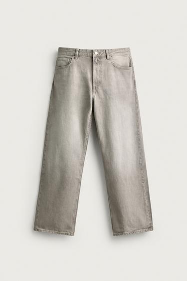LOOSE FIT JEANS - Grey by Zara