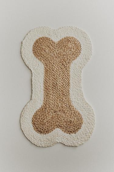 JUTE BONE PET RUG - Light beige by Zara