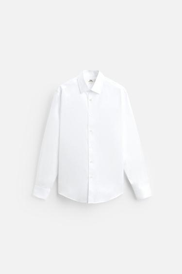 TEXTURED REGULAR FIT SHIRT - White by Zara