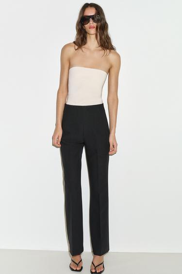 HIGH-WAIST TROUSERS - Black by Zara