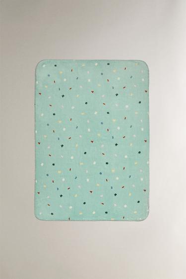 MICKEY & MINNIE ©DISNEY LETTERS FLEECE BABY BLANKET - Multicoloured by Zara