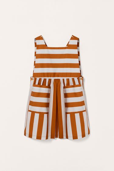 LIMITED EDITION STRIPED POCKET DRESS - Orange by Zara