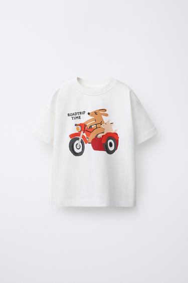 ANIMAL PRINT T-SHIRT - White by Zara - Image 0