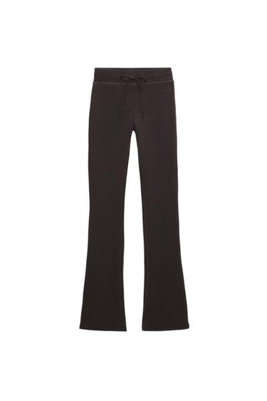 FADED FLARE TROUSERS - Brown by Zara