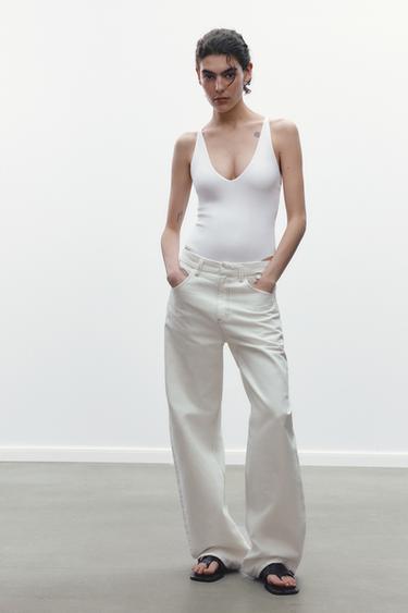 HALTER BODYSUIT - White by Zara - Image 0